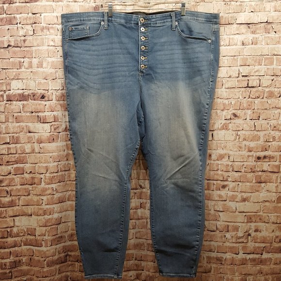 Torrid Jeans Premium Sky High Skinny with Button Fly Size 30 XT - Picture 2 of 16